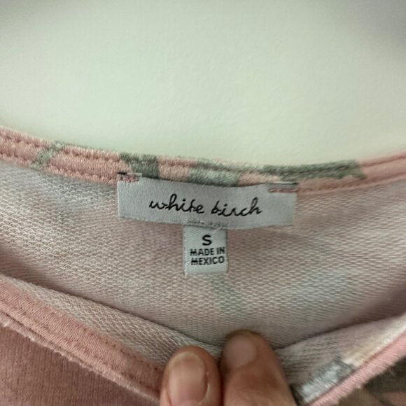 Floral Pink Short Sleeve Dress Small - White Birch - Picture 4 of 6